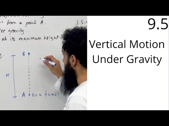 Edexcel AS Level Maths: 9.5 Vertical Motion Under Gravity (Constant Acceleration Formula)