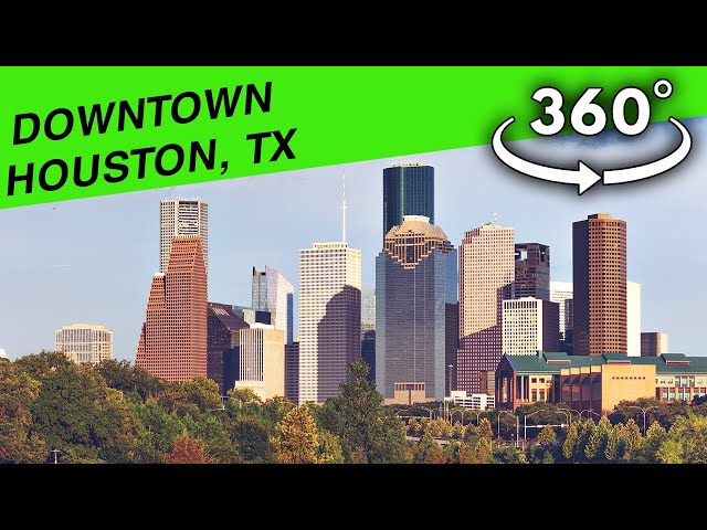 360° VR Tour: Exploring Downtown Houston's Streets 8K - May 2022