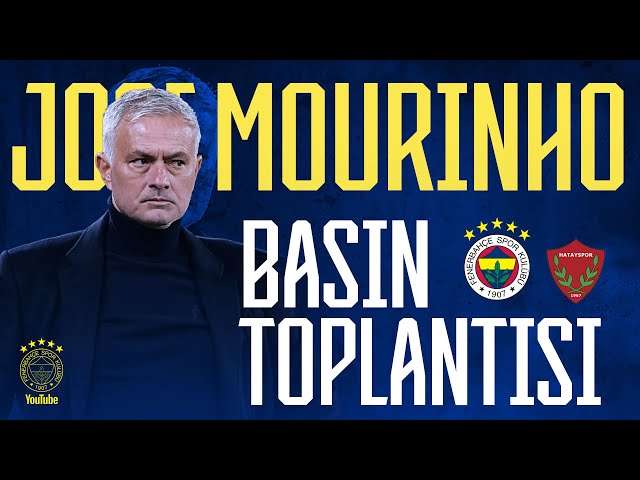 Teknik Direktörümüz Jose Mourinho'nun Maç Sonu Basın Toplantısı | Fenerbahçe 2-1 A. Hatayspor