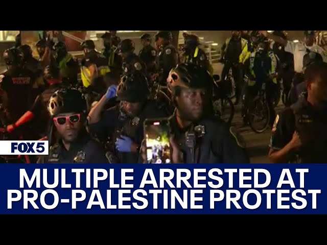 Multiple arrested at pro-Palestine encampment in DC