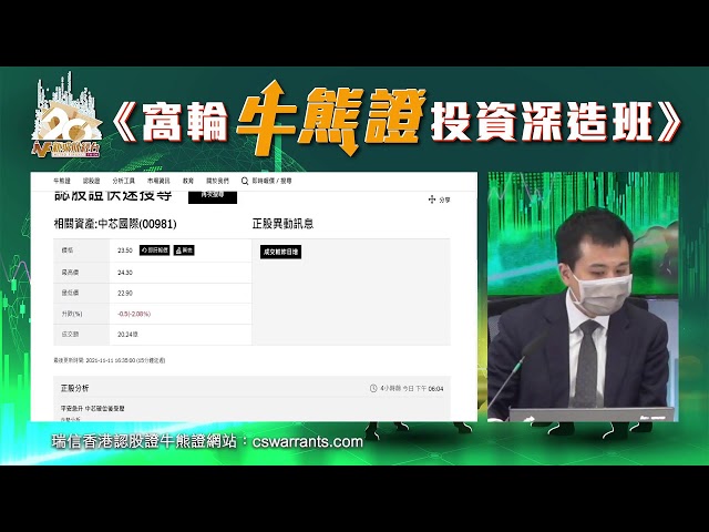 【窩輪牛熊證投資深造班 2021】黃師傅黃偉傑 何啟聰 |臨近年尾大市反覆，投資去到瓶頸位應該點做？| 輪證策略控制技巧及善用槓桿