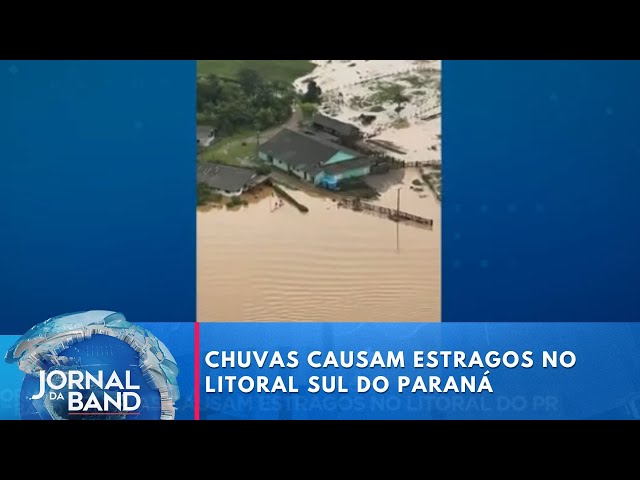 Chuvas causam estragos no litoral sul do Paraná