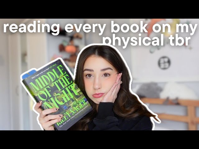 reading every book on my physical tbr😱📖 tbr takedown