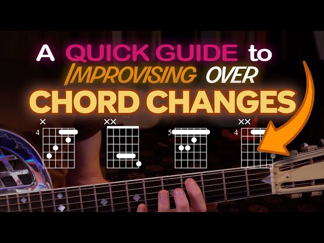 A quick guide to improvising over chord changes. Guitar improvising made easy! Guitar Lesson - ML106