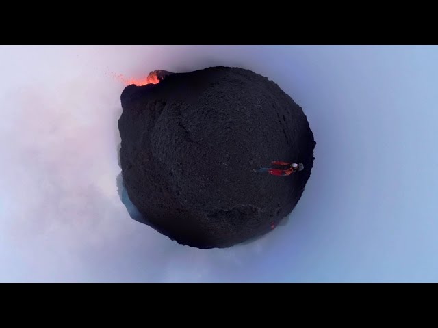 volcano 4K reunion island