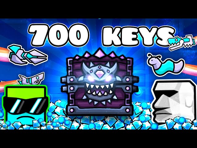 700 DEMON KEY UNBOXING + 700 NEW ICONS │Geometry Dash 2.2