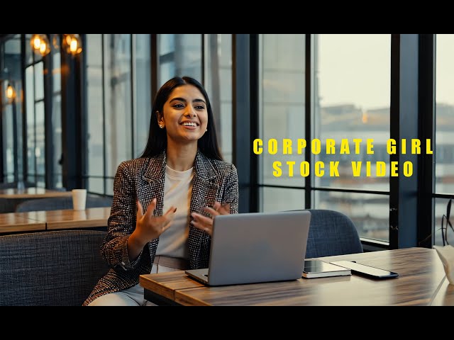 🎬 Free Stock Video – Computer-Generated Corporate Woman Smiling & Talking | No Copyright 🎬