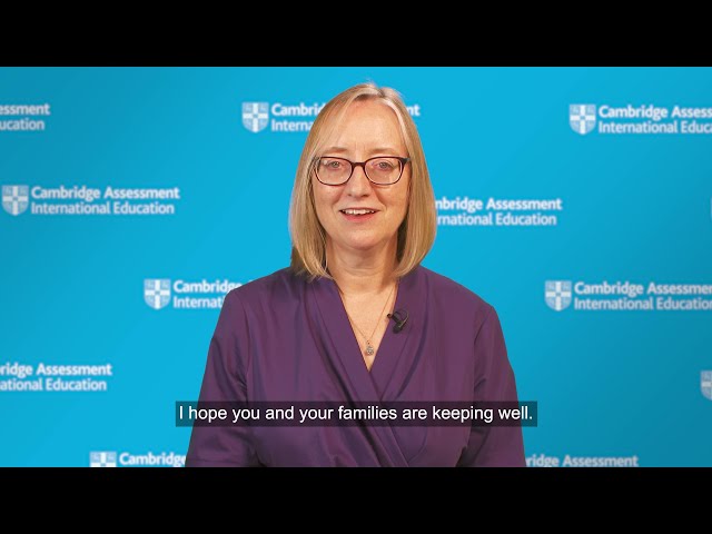 Christine Özden congratulates Cambridge students on results day