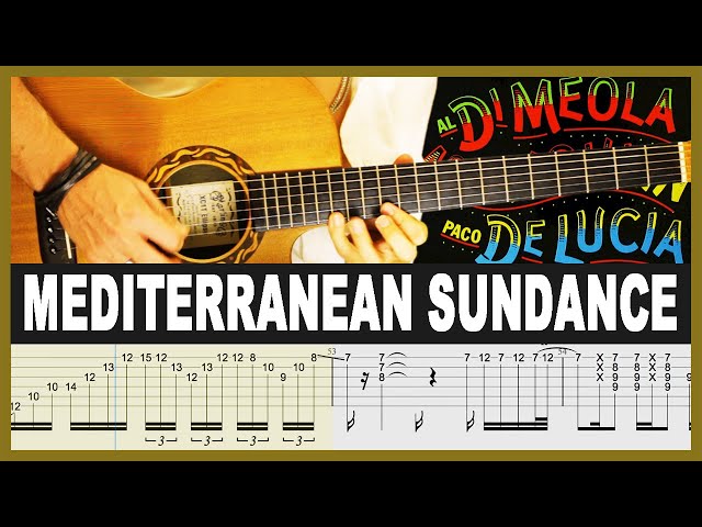 Mediterranean Sundance Paco De Lucia & Al Di Meola Cover | Guitar Tab | Lesson | Tutorial