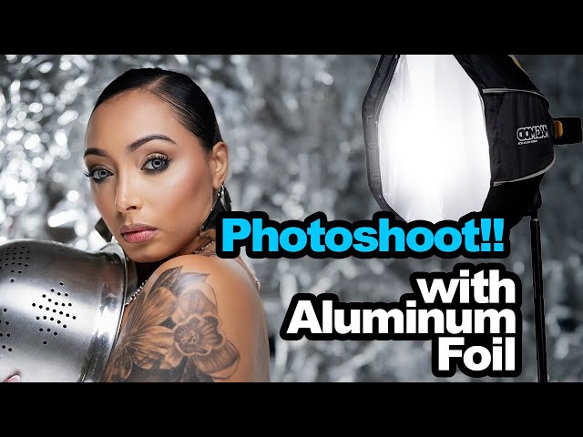 Photoshoot with Aluminum Foil & Kitchen items