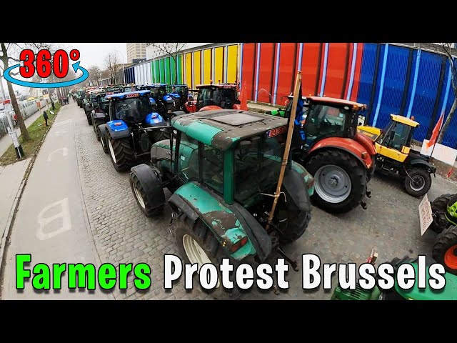 Inside the Belgian Farmers Protest: A 360° View #1