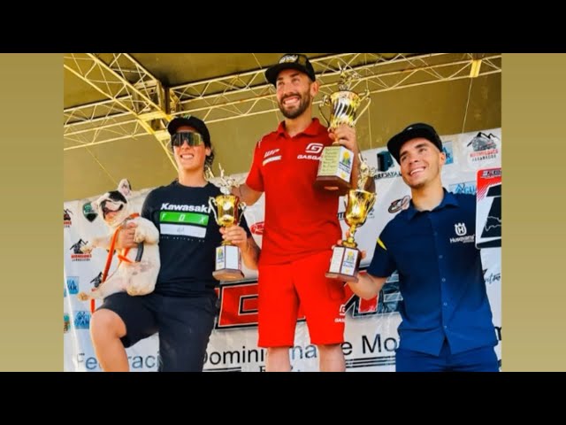 Franklin Noguera VC Joaquín Poli. 450 cen la 9vena puntuable del campeonato de motocross dominicano.