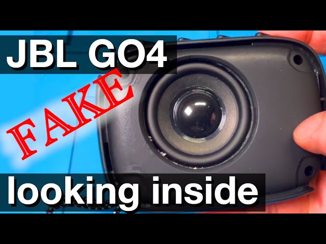 Looking inside FAKE JBL GO4 Bluetooth speaker (Teardown)