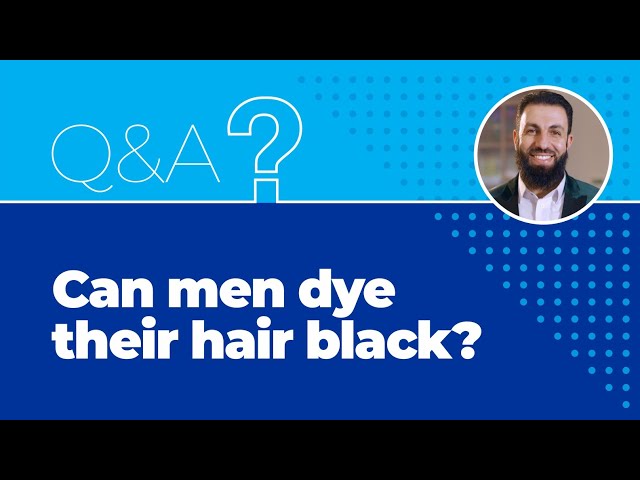 Can men dye their hair black?