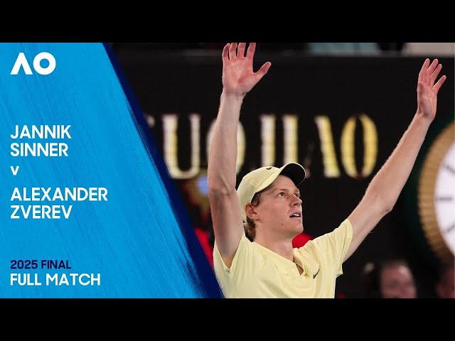 Jannik Sinner v Alexander Zverev Full Match | Australian Open 2025 Final