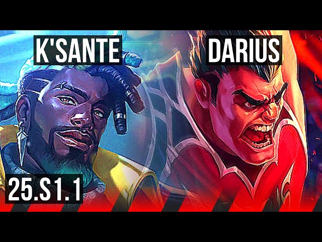 K'SANTE vs DARIUS (TOP) | KR Master | 25.S1.1