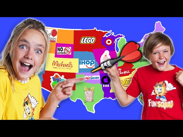 Kids Fun TV Throw A Dart At A Map Compilation!