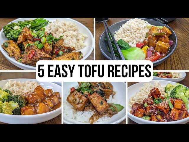 TOFU Recipes Compilation You'll LOVE for LUNCH or DINNER!! High PROTEIN Vegetarian Meals