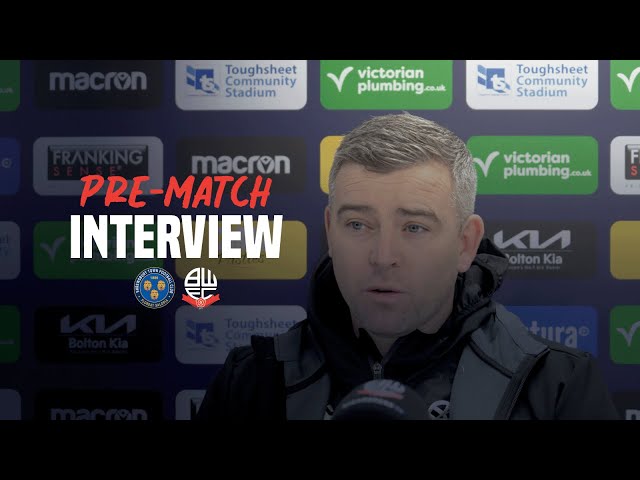 STEVEN SCHUMACHER | Head Coach previews Shrewsbury Town away