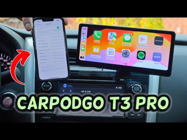 Is the CarpodGo T3 Pro the BEST Portable Apple CarPlay Stereo? Unboxing & Full Review!