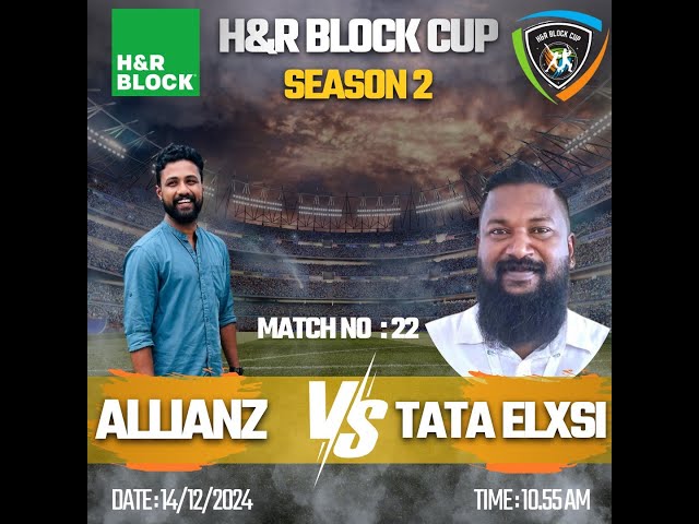 H&R BLOCK CUP || MATCH - 22 || ALLIANZ Vs TATA ELXSI