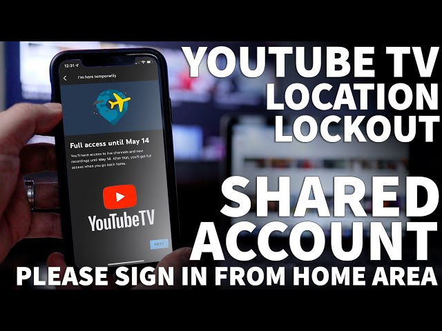 YouTube TV Family Sharing Limited Access Status - Please Sign in From Home Area Location Restriction