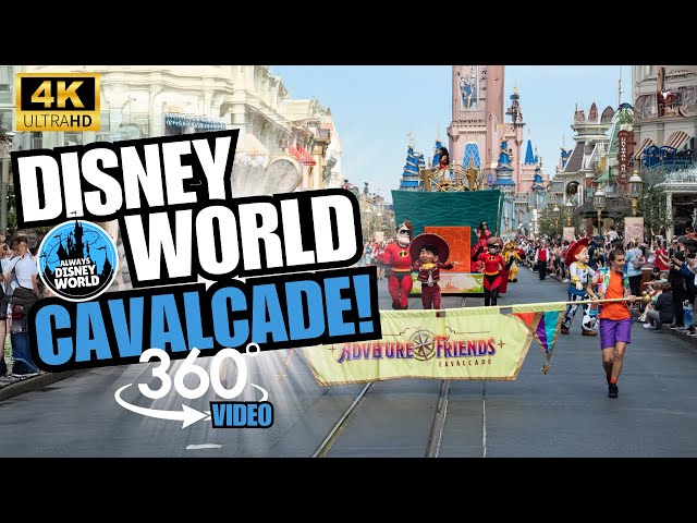 360 degree video 4K Disney World Adventure Friends Cavalcade Parade Main Street Mickey Mouse