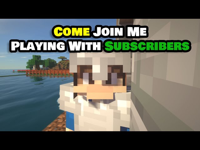 PLAYING MINECRAFT WITH SUBSCRIBERS ONLY AFTER 100 SUBS #letsplay #minecraft #minecraftbuild