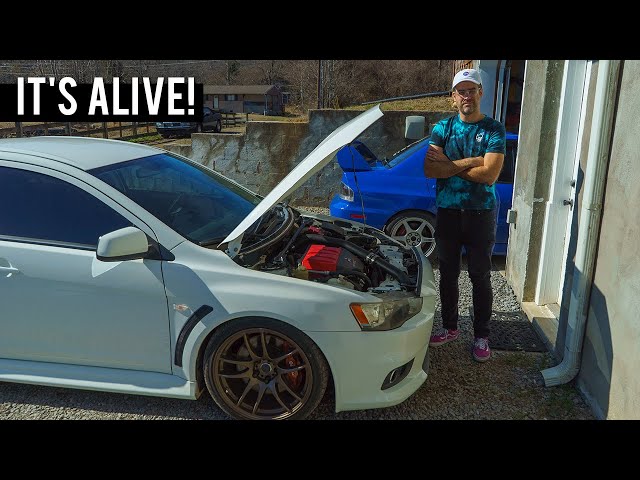 NEGLECTED EVO X REBUILD! // Part 3 - Timing Chain Install and FIRST START!