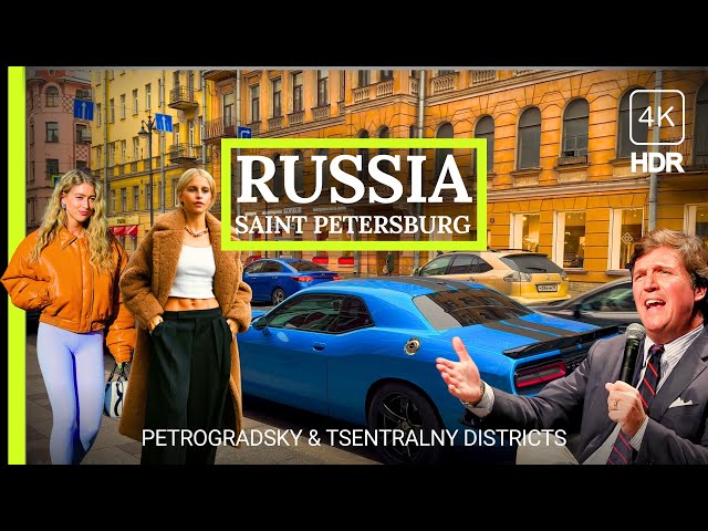 👀 Unveiling the Prestigious District in Saint-Petersburg 🇷🇺Russia Walking Tour 4K HDR