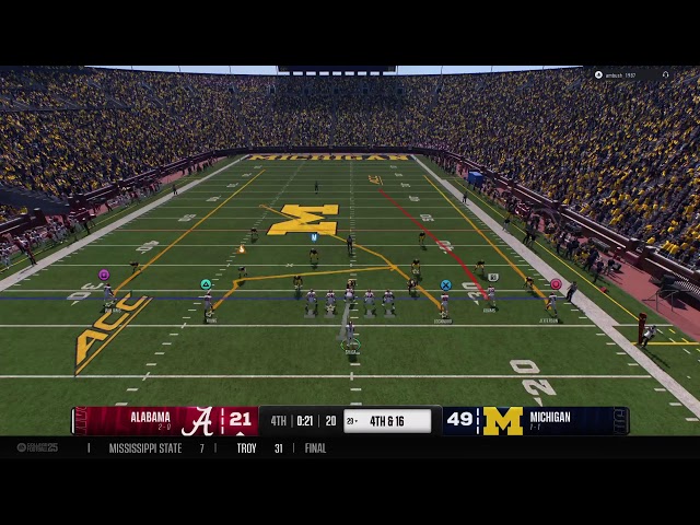 Alabama vs Michigan