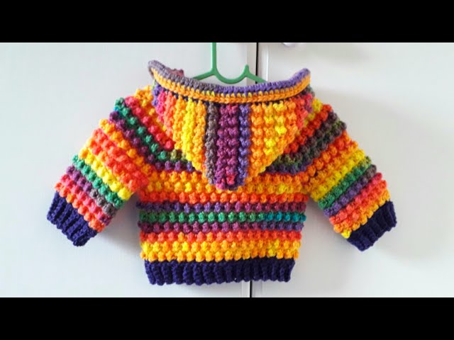 Crochet #21 How to crochet baby hoodie " Goosebumps "