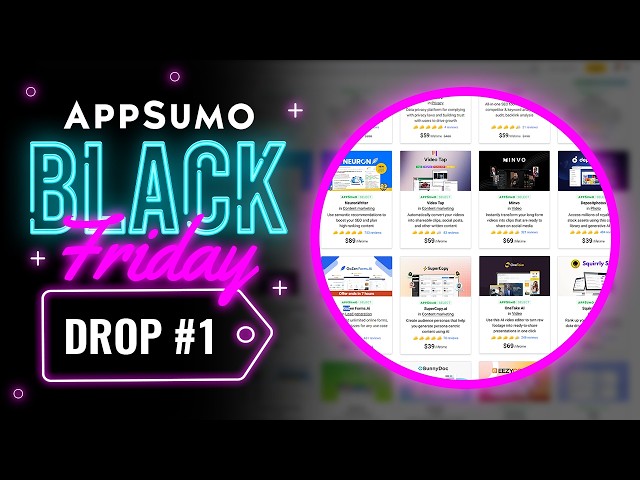 AppSumo's Black Friday Drop #1 REVEALED!