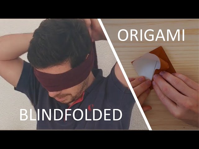 Origami Crane Challenge #1: Blindfolded