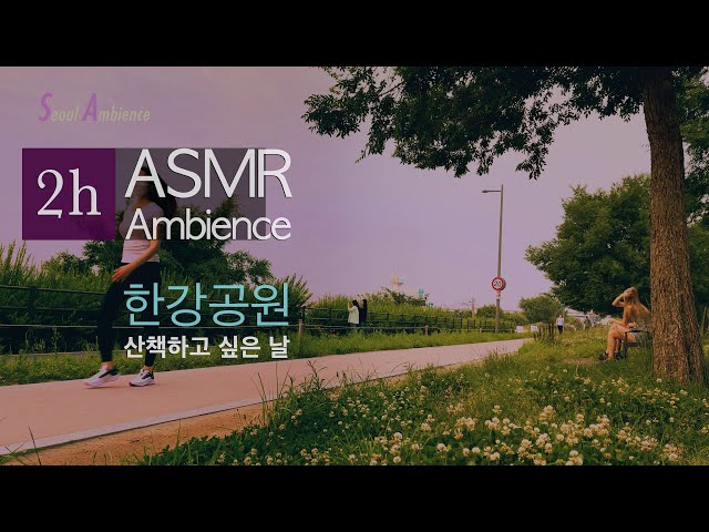 [ASMR 2h] 2시간 신사동한강시민공원 Ambience | 집중력을 높여주는 ASMR | 화이트노이즈 | 불면증 | 수면음악 | 휴식 | 자연의소리 | Study | 정서안정