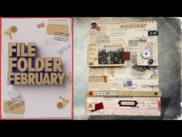 FILE FOLDER FEBRUARY: VINTAGE CRAFTING EXPERIMENT (WHAT COULD GO WRONG?)