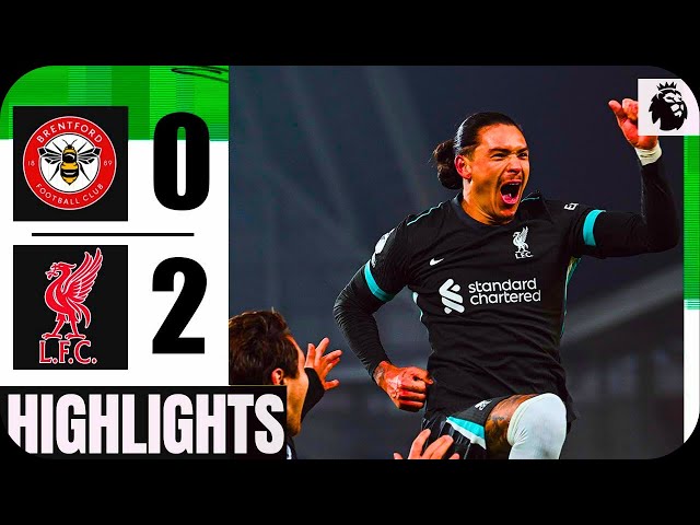 Darwin Núñez Goal 90+1 | Brentford vs Liverpool 0-2 Highlights | Premier League 2024/25