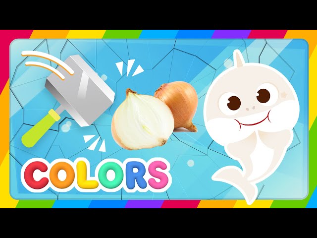 Baby Shark Yes Yes Vegetables Hungry Color Show | Breaking Ice Cube learn colors | Ice Cube Colors