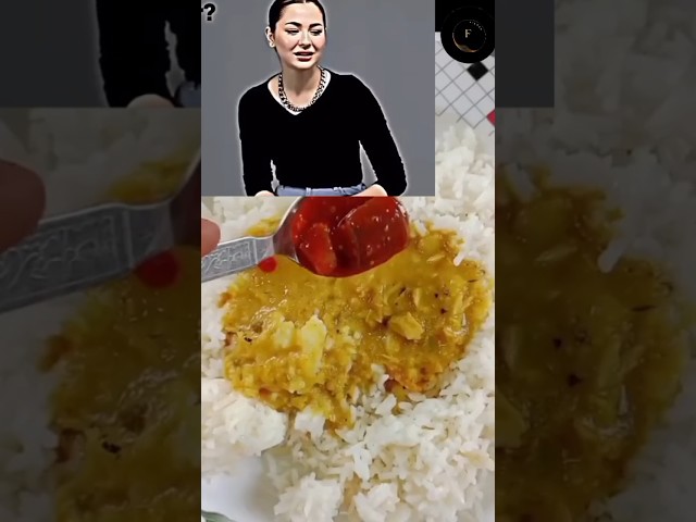 Haniya amir, mahira khan all Pakistani actress favourite Daal chawal #food #shorts