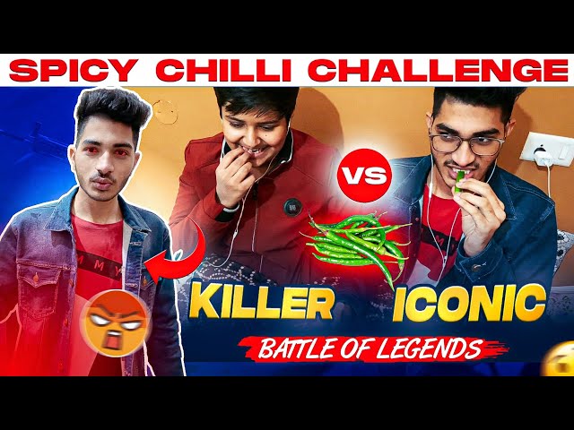 ICONIC vs KILLER || 1 vs 1 Green chilli challenge🥵🔥 Gone wrong | Battle of legends | Garena freefire