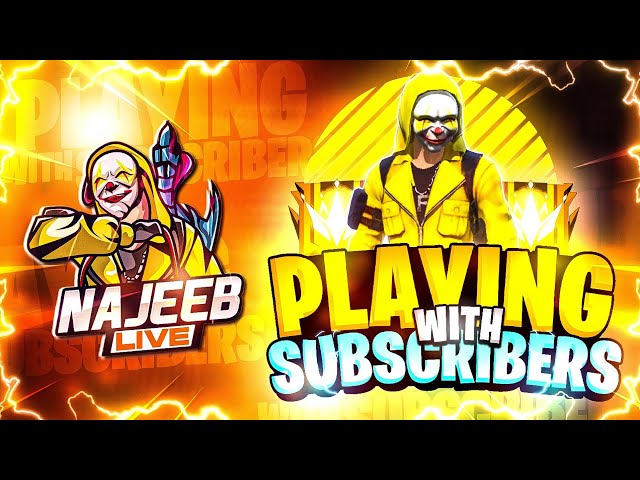 FREE FIRE LIVE WITH ALONEBOY FF AND NAJEEB 😍🔥