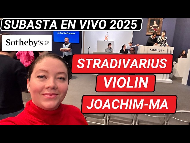 Vi en vivo la subasta de Stradivari "Joachim-Ma"  ¡Esto pasó! - Sotheby's NYC 2025