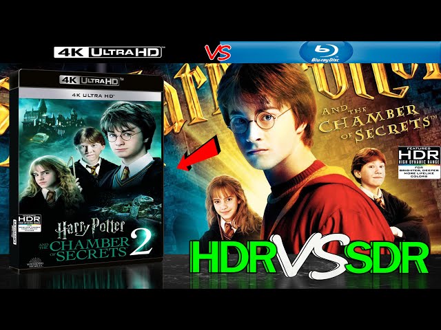 Harry Potter and the Chamber of Secrets 2002 HDR ANALYSIS 4K Blu Ray vs 1080p BD SDR 100nits