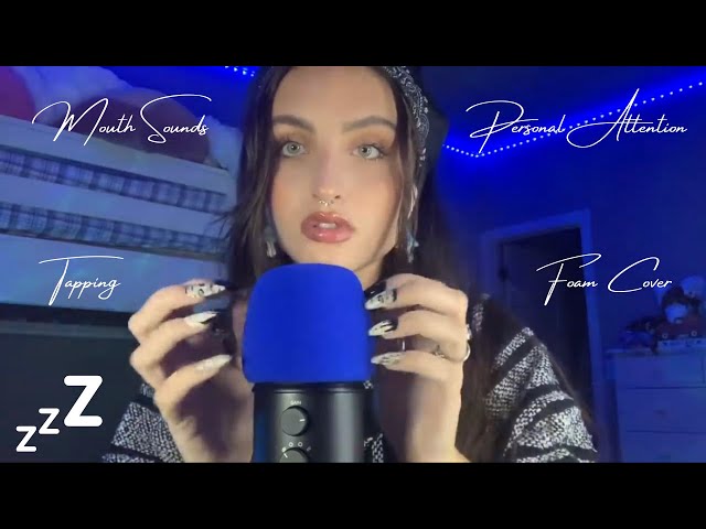 Beebee ASMR Foam Mic Cover Tapping Compilation | Mouth Sounds, Personal Attention, Mic Scratching