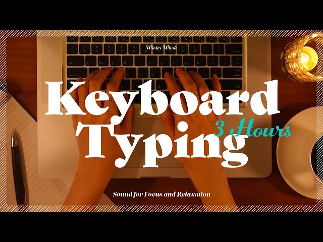 Keyboard Typing Sounds for Relaxing, Studying | 키보드 타이핑 소리