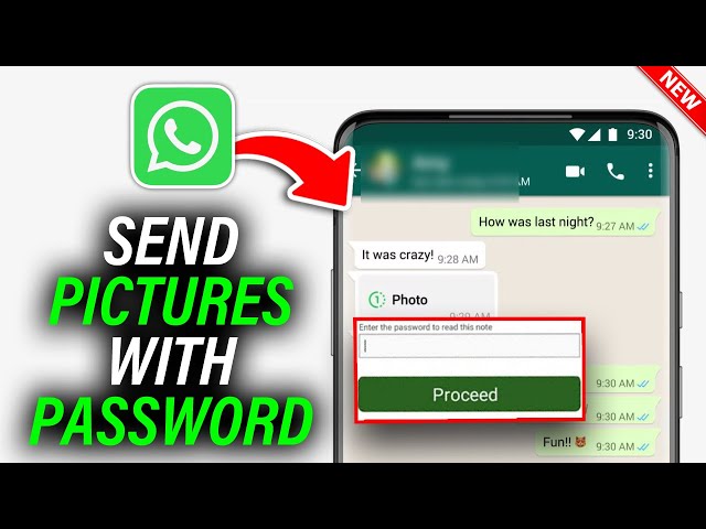 How To Send Pictures With Password In WhatsApp - Full Guide