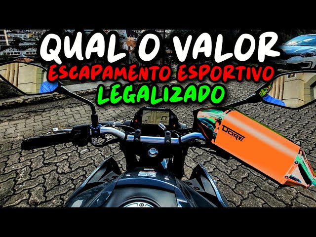 COMPENSA LEGALIZAR ESCAPAMENTO ESPORTIVO NA MOTO ? 🤔 ( SAIBA COMO E QUAL O VALOR )