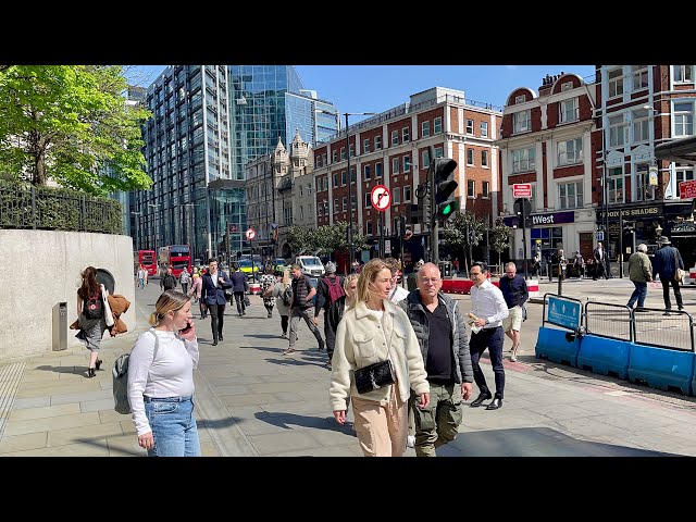 City of London Walking Tour 4K HDR | Virtual Walk Liverpool Street, Moorgate, Old Street