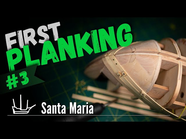 # 3. First Layer Planking: Columbus Santa Maria. Scale 1/65