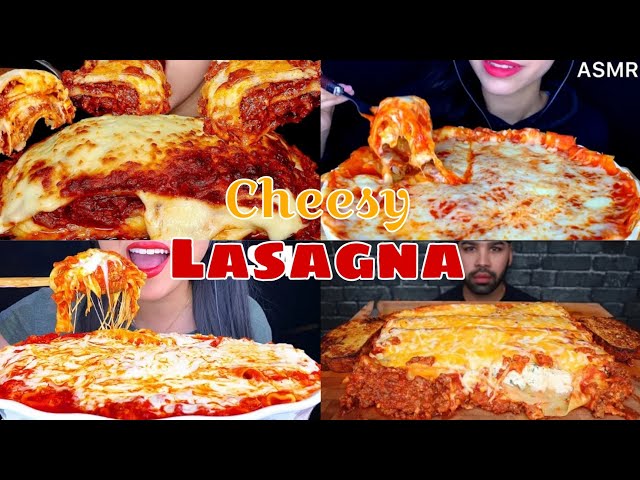 ASMR Mukbang the Ultimate Cheesy Lasagna | Cheesy and Saucy